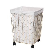 Decorating a home is like preparing a recipe, you need the right ingredients. Mainstays Square Chevron Pattern Metal Hamper With Wheels Gold And Natural Walmart Com Walmart Com