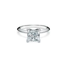 Princess Cut Diamond Engagement Ring In Platinum