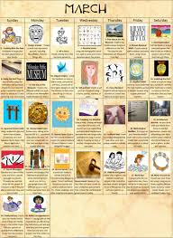 Monthly Activity Calendar Teaching Calendar Social Studies Education 6th Grade Social Studies