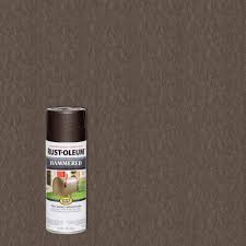 Rust Oleum Stops Rust 12 Oz Hammered Dark Bronze Protective Spray Paint 6 Pack 7218830 The Home Depot