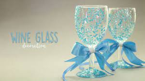Wine glass decorating ideas'd make amazing gifts or work as a fun project for girls' night or a bachelorette party. Wine Glass Decoration Glass Painting Youtube