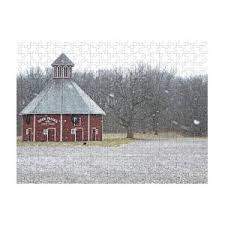 Marion Ridgeway Polygonal Barn #1 Jigsaw Puzzle by Randy Schoff