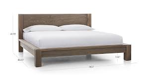 Big Sur Smoke King Bed Crate And Barrel Bed Headboards For Beds Bed Frame