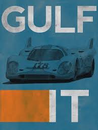 Gulf Oil Auto Poster Asas