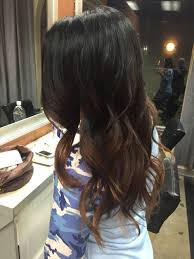 Super Deep Base Almost Black With Balayage Lights Through Her Outgrowth Black Hair Balayage Hair Styles Balayage Hair Dark