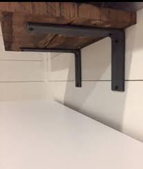 Find all the shelf hardware and shelf brackets you need to install your shelving and save big with menards. Raw Steel Shelf Bracket L Bracket Heavy Duty Rustic Shelf Steel Shelf Brackets Steel Shelf Metal Shelves