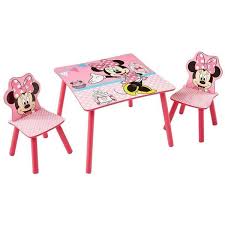 Minnie Mouse Table And 2 Chairs 76 Liked On Polyvore Featuring Home Children S Room A Kids Table And Chairs Hello Kitty Merchandise Study Table And Chair