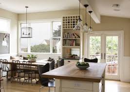 Love The Wood Island With The Wood Table Kitchen Ideas