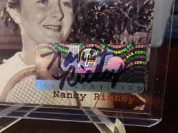 2011 ACE AUTHENTIC LEGEND OF THE GAME NANCY RICHEY AUTO