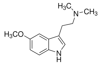 Structural profile of 5-Methoxy-N,N-dimethyltryptamine, AI generated