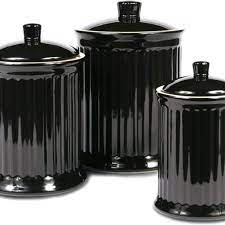 Macy's has a wide range of stylish kitchen to suit your taste, budget, and style. Black Canister Sets For Kitchen Stoneware Canister Set Kitchen Canister Sets Kitchen Canisters