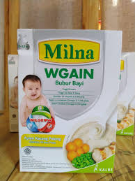 Makanan bayi (bubur dan biskuit) usia 6 bulan untuk pendamping asi atau mpasi. Milna Wgain Bubur Bayi 6 Bulan Penambah Berat Badan Lazada Indonesia