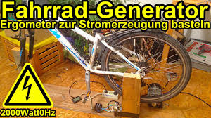 Selbst Gebauter Fahrrad Generator Youtube