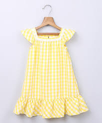 Loving This Beebay Yellow Gingham A Line Dress Infant