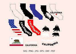 Download California State Clipart California Map Graphic By Redcreations Creative Fabrica PSD Mockup Templates
