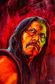 3 SIZES Machete Danny Trejo Art Print Poster by Artist Scott Jackson  Grindhouse Action Movie Canvas Print Metallic Print