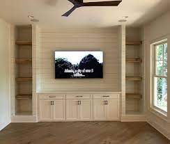Family Room Without Fireplace Custom Built In Media Cabinet Design Family Room Without Fireplace Custom Built In Basement Remodeling Home Living Room Built Ins
