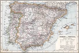 Large detailed map of spain. Spain Historical Map