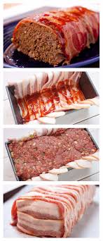 Preheat oven to 375 degrees f (190 degrees c). Bacon Wrapped Meatloaf Recipe Bacon Wrapped Meatloaf Recipes Bacon Recipes