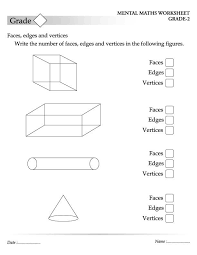 Write The Number Of Faces Edges And Vertices In The Following Figures Download Free Write The Number Of Freewriting Mental Maths Worksheets Teaching Shapes