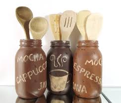Maybe you would like to learn more about one of these? Kitchen Decor Hand Painted Mason Jars Rustic Country Home Decor Coffee Themed Decor Kitchen Utensil Holder Distressed Decor Kitchen Decor Themes Coffee Theme Kitchen Distressed Decor