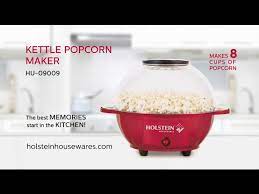 Nah, try crispy kernels of popcorn tumbled together with. Hu 09009 Kettle Popcorn Maker Holstein Housewares Youtube