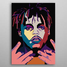 Juice Wrld Art Painting Pop Art Poster Print Metal Posters Displate Small Canvas Art Pop Art Posters Canvas Drawings