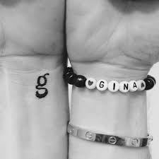 G | lettering designed by dario trapasso. Wrist Tattoo Of Letter G For Gina On Joey Boos