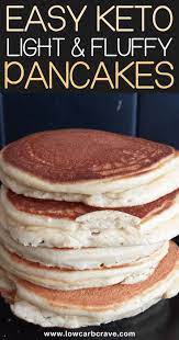 Best Fluffy Low Carb Keto Pancake Recipe Ever These Healthy Homemade Pancakes Are Super Fluffy Healthy Homemade Pancakes Low Carb Breakfast Homemade Pancakes