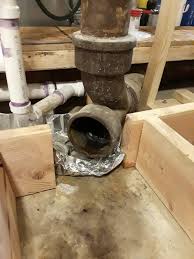 Pvc hub to cast iron hub connection. Cast Iron Hub Waste Pipe Connection Terry Love Plumbing Advice Remodel Diy Professional Forum