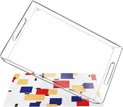 Get inspired by amazing finds in your favorite stores. Buy Ranslen Clear Acrylic Tray With Placemat 15x10 Decorative Serving Trays With Handles For Ottoman Coffee Table Food Tray Countertop Organizer Storage Box For Kitchen Office Bathroom Vanity Tray Online In Vietnam