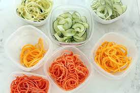 How to store zucchini noodles. How To Store Spiralized Vegetables For Meal Prep Inspiralized Healthy Veggie Forward Recipes With A Bit Of Motherhood Realness Raw Food Recipes Spiralizer Recipes Recipes