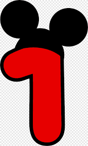 The character was drawn in 1928 by walt disney and became the company's symbol in the same year. Red And Black Number 1 Illustration Mickey Mouse Minnie Mouse Oswald The Lucky Rabbit The Walt Disney Company Number 1 Heroes Logo Png Pngegg