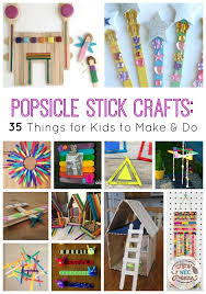 Popsicle Stick Crafts 35 Fun Things For Kids To Make Do How Wee Learn In 2020 Popsicle Stick Crafts Craft Stick Crafts Diy Popsicle Stick Crafts