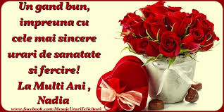 La mulți ani, dragul meu naș. Un Gand Bun Impreuna Cu Cele Mai Sincere Urari De Sanatate Si Fercire La Multi Ani Nadia Felicitari De Zi De Nastere Pentru Nadia Mesajeurarifelicitari Com