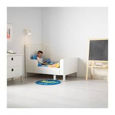 Busunge Extendable Bed White 38 1 4x74 3 4 Ikea In 2020 Ikea Bed Toddler Bed Boy Ikea Kids Room