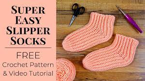 Be it your cozy blanket or additional christmas decorations. Super Easy Slipper Socks Free Crochet Pattern Yay For Yarn