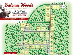 Maine Campground Amenities Balsam Woods Campground Campground Balsam Kayak Rentals