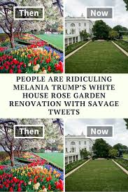 People Are Ridiculing Melania Trump S White House Rose Garden Renovation With Savage Tweets In 2020 Spotlight Stories Wtf Funny Awkward Funny