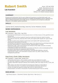 Assistant general manager resume header. Lab Assistant Resume Samples Qwikresume