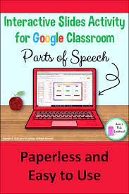 Parts Of Speech Interactive Activity For Google In 2020 Parts Of Speech Google Lessons Learning