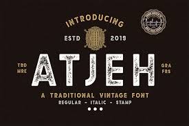 Sep 6, 2017 by free fonts leave a comment. Atjeh A Traditional Vintage Font 4 Font Files 224738 Regular Font Bundles Vintage Fonts Old Fonts Large Scale Artwork