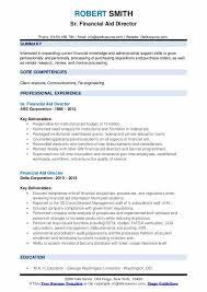 A successful track of demonstrated work experience will help in advancing to higher positions like a finance director. Financial Aid Director Resume Samples Qwikresume