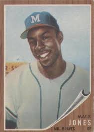 1962 TOPPS #186 MACK JONES VRAVES NM+ E05642