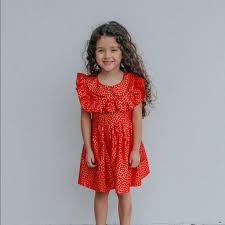 Valentines Day Dresses For Girls In 2020 Red Valentines Day Dress Valentines Day Dresses Little Girl Dresses