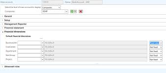 complete change of accounts structure and chart of accounts