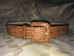 Cole Haan Womens Belt Size Xs Light Brown Crocodile Gold Buckle Notched Fashion Clothing Shoes Accessories Womensacce Belts For Women Belt Cole Haan Women