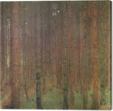 Klimt seems to have felt tranquil in the middle of forests. Gustav Klimt The Pine Forest Canvas Print Pixers We Live To Change