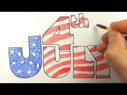 Simple 4th of july drawings. How To Draw The 4th Of July Youtube