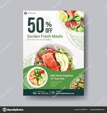 Poster Template Healthy Organic Food Design Banner Brochure Leaflet Advertisement Stock Photo By C Photographeeasia 406952122
